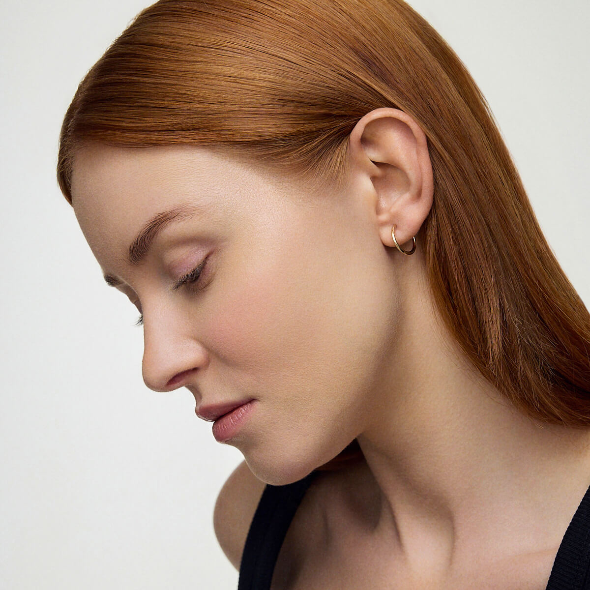 Złote kolczyki koła 15mm 585 – Bild 4