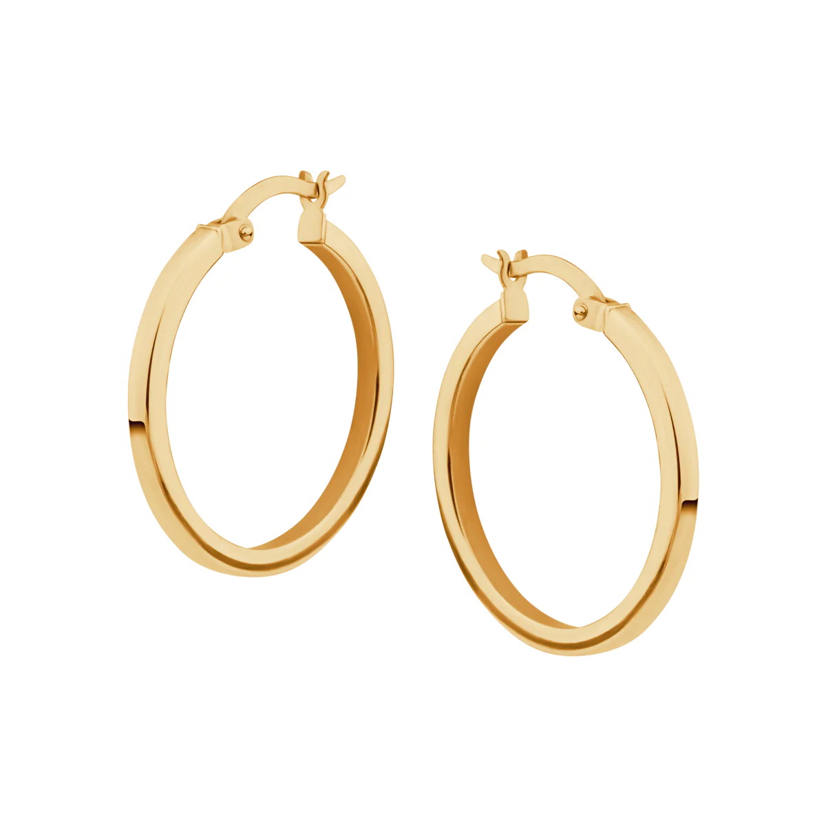 Złote kolczyki koła 24mm - Obrázek 3