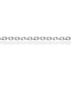 Łańcuszek z białego złota próby 585 długość 42cm