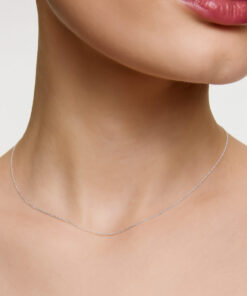 Alternative Ansicht von Łańcuszek z białego złota próby 585 długość 42cm