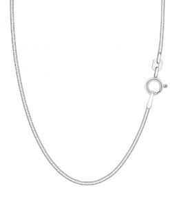 Srebrny łańcuszek ŻMIJKA srebro diamentowane 925 | 40cm