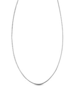 Alternatywny widok Srebrny rodowany łańcuszek SPIGA 1,4mm 45cm