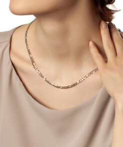 Alternatywny widok Srebrny łańcuszek figaro unisex  4mm 50/55cm