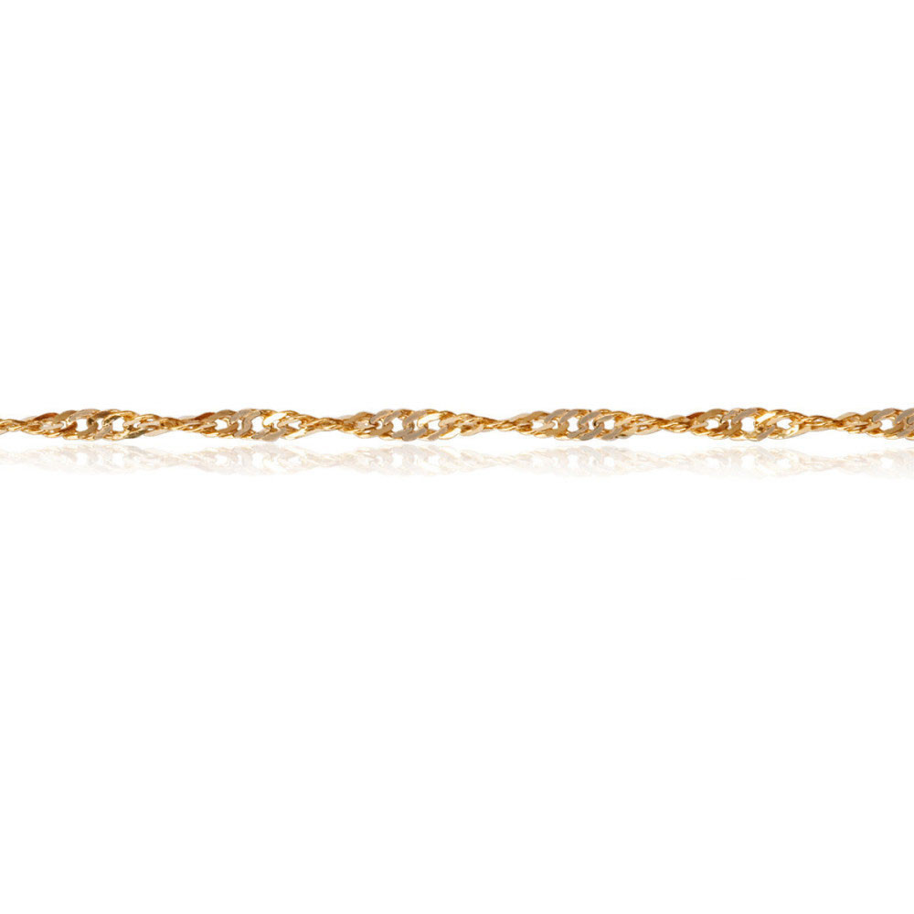 Złoty łańcuszek SINGAPUR 333 1,1mm 38/40/42/45/50 cm