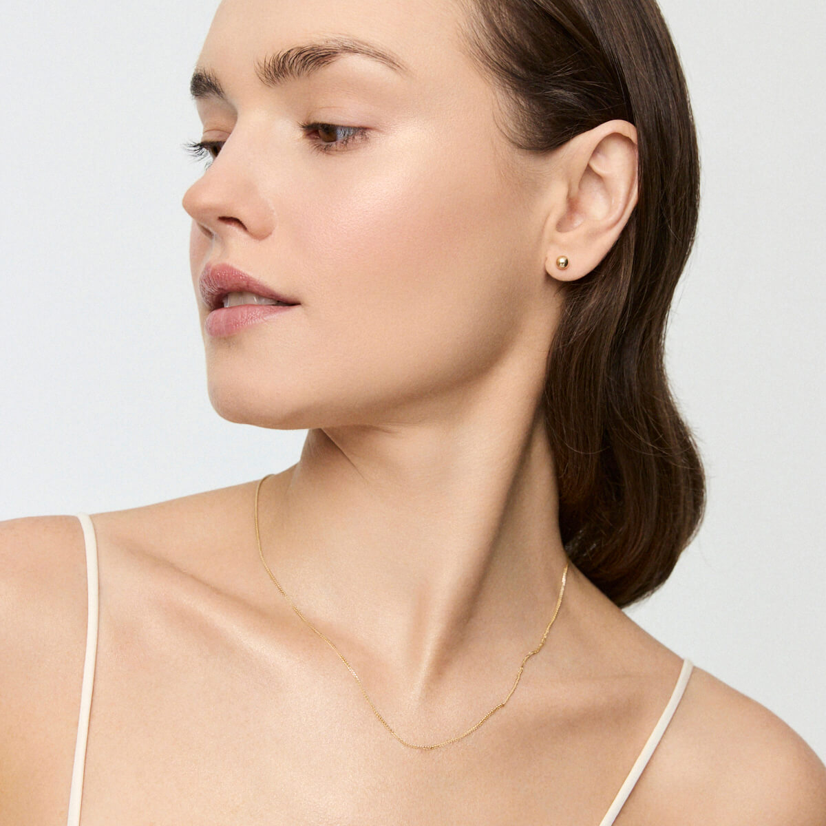 Złoty łańcuszek SPIGA 585 0,8mm 40/42/45/50 cm - Obrázek 4