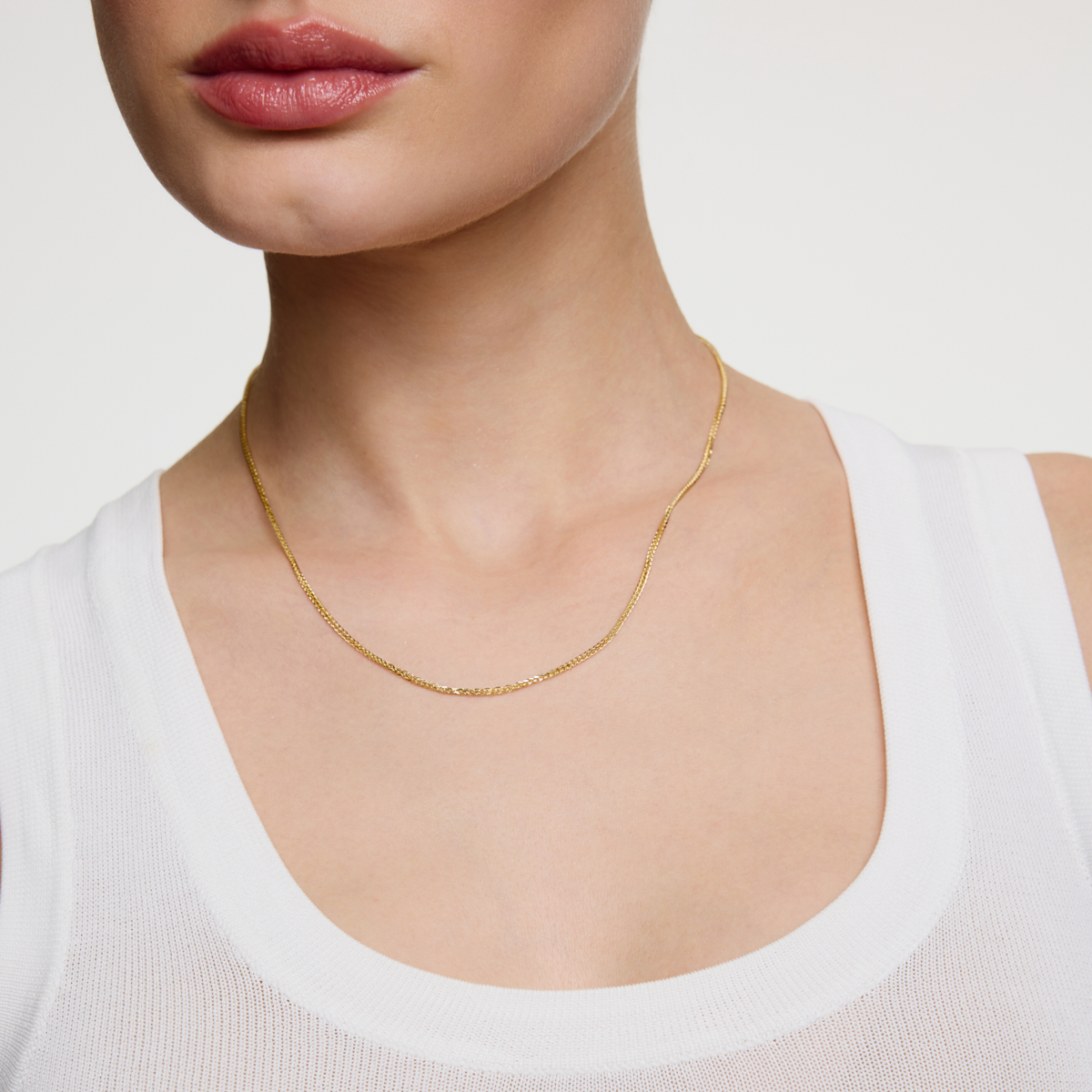 łańcuszek złoty 585 SPIGA - rozmiary 42/45/50cm – Bild 4