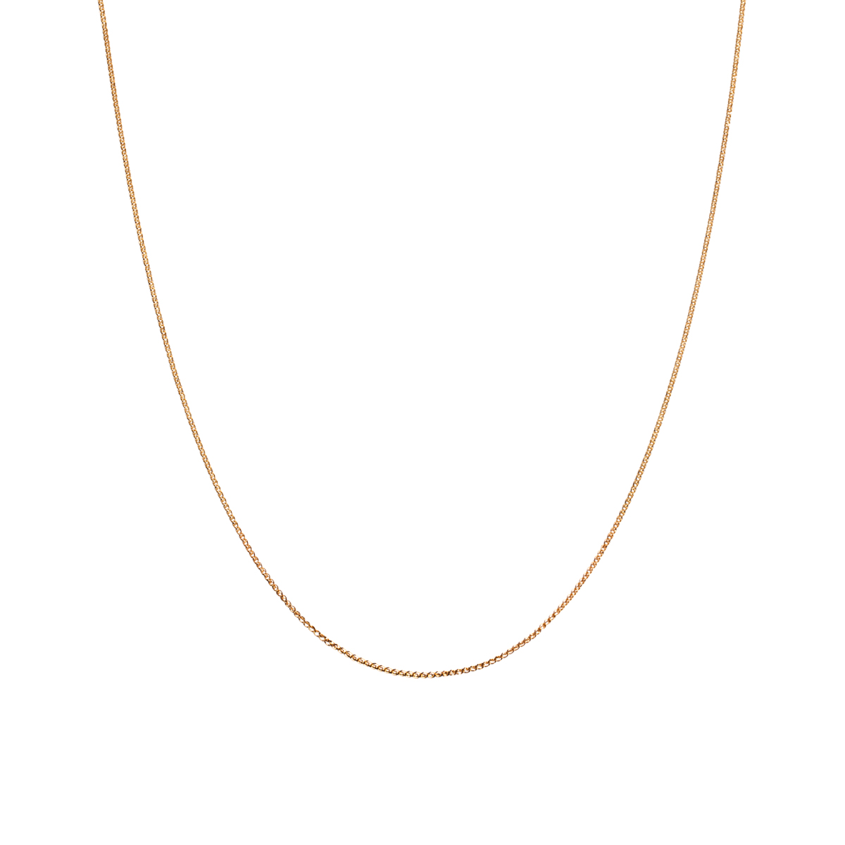 Złoty łańcuszek 333 splot typu pancerka (curb chain) 45cm