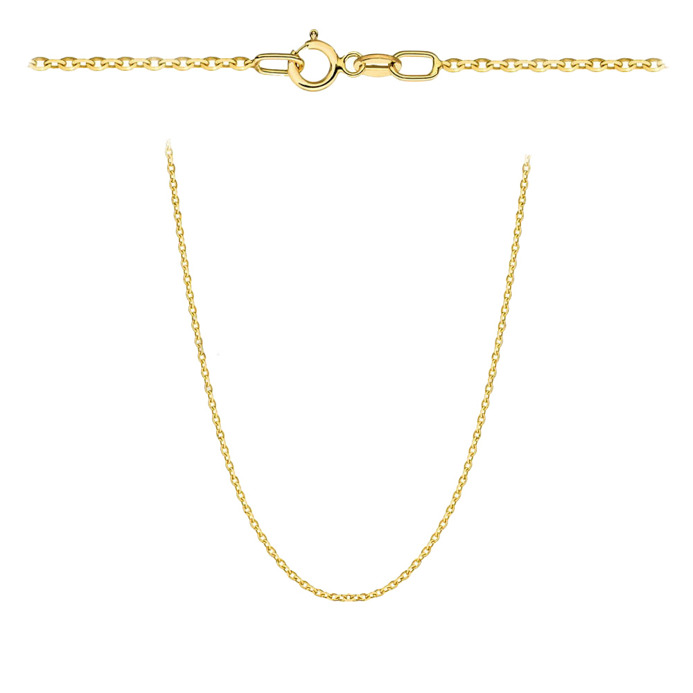 Złoty łańcuszek o splocie ROLO ze złota próby 585 42/45/50 cm