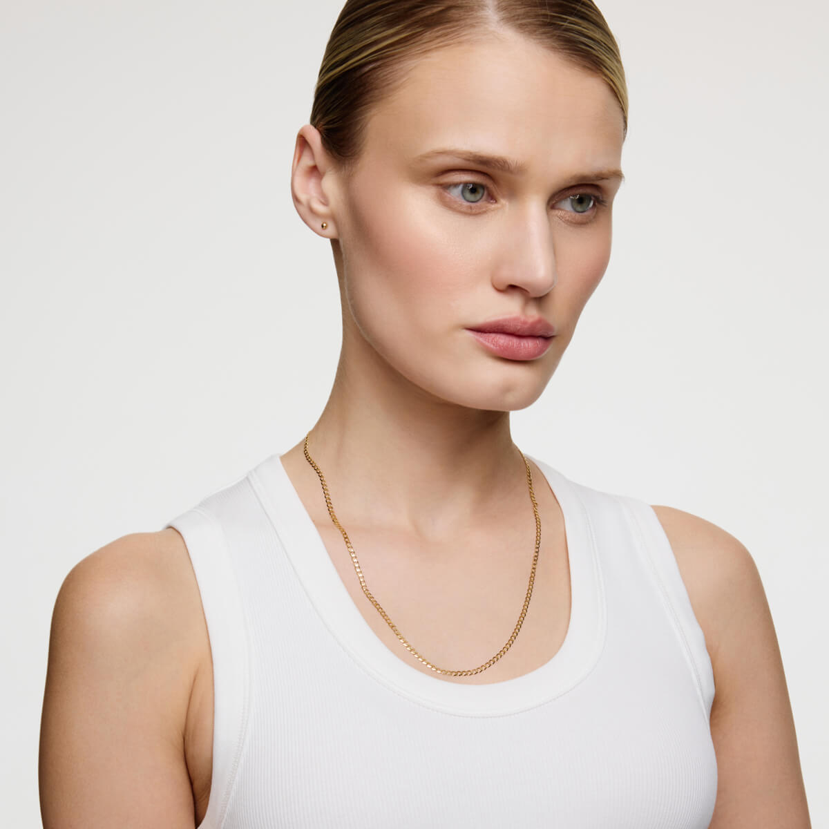 Złoty łańcuszek pancerka próba 585 rozmiar 50/55cm - obrazek 3