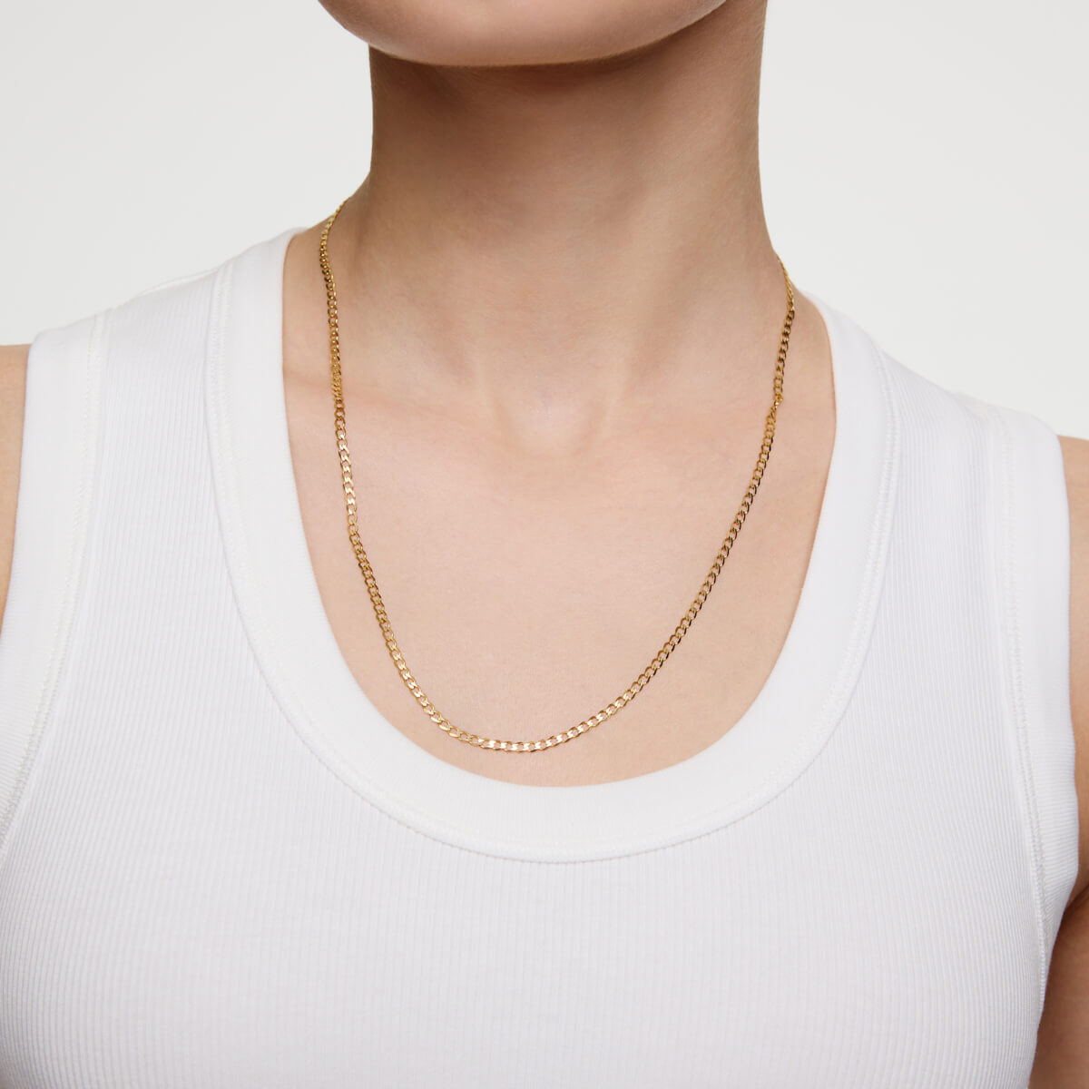 Złoty łańcuszek pancerka próba 585 rozmiar 50/55cm - obrazek 5