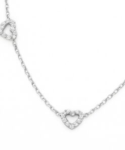 Exclusive | Przepiękny naszyjnik brylantowy z serduszkami