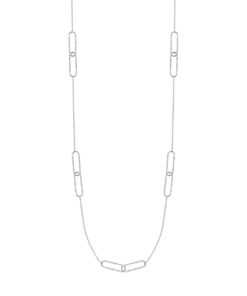 Srebrny delikatny naszyjnik - NSC6256