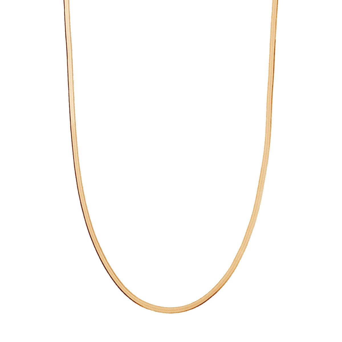 Srebrny pozłacany naszyjnik płaski - obrazek 6