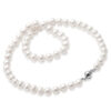 Perły naturalne 8-9mm ze srebrem NSN3453 | 42, 45, 50, 55 cm