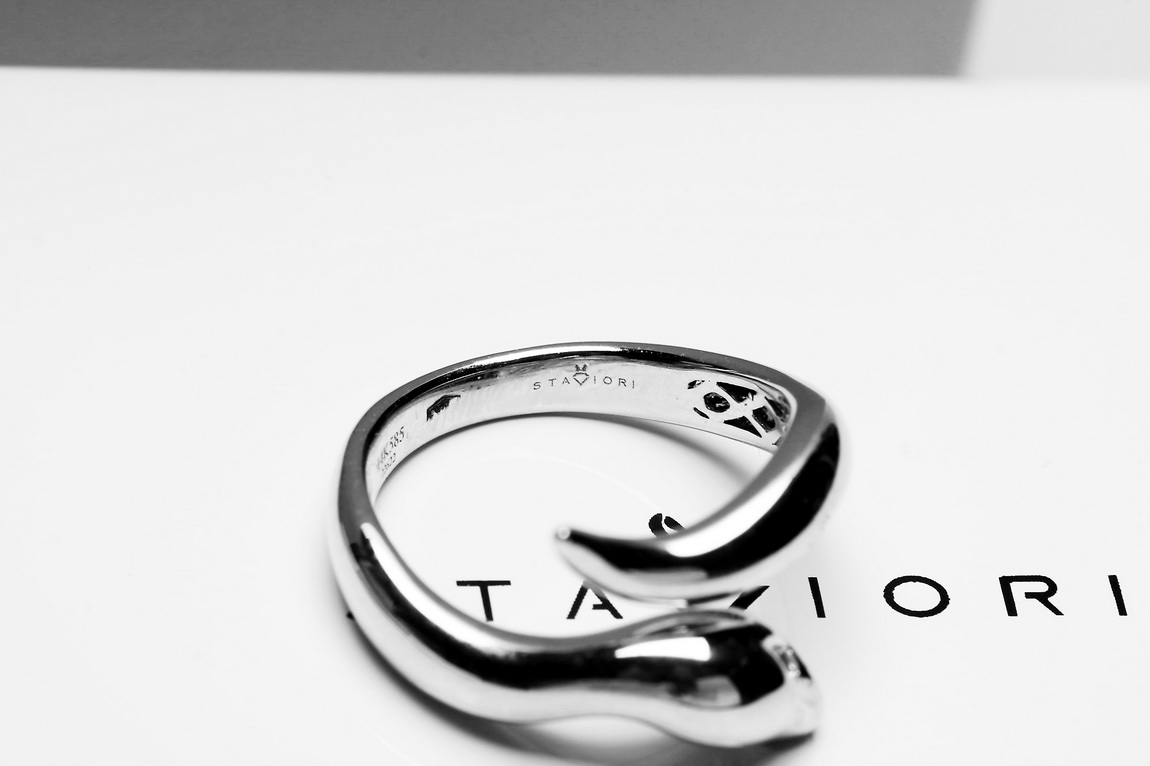 Exclusive | Pierścionek wąż z białego 18-karatowego złota - Image 15