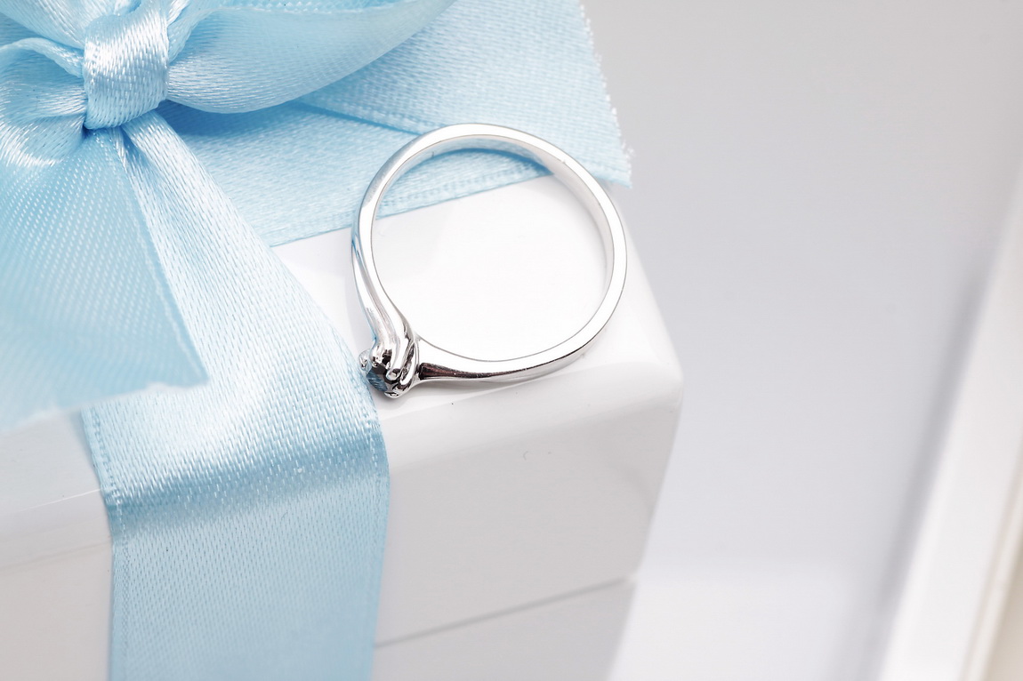 pierścionek w białym złocie z czarnym diamentem 0,10ct – Bild 9