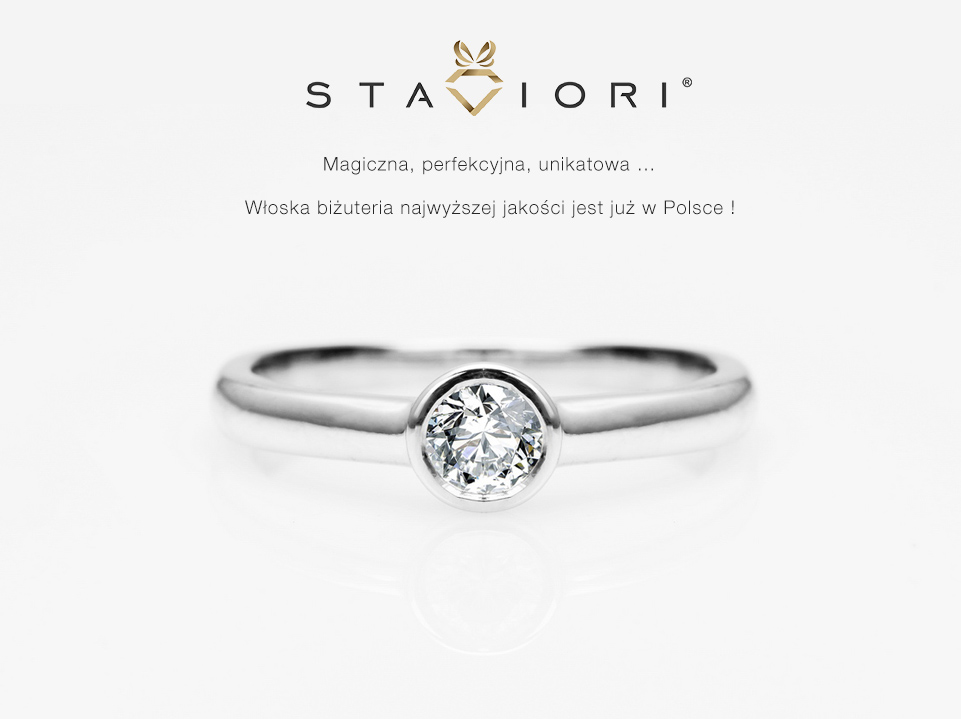 pierścionek z białego złota z brylantem 0,15ct w oprawie bezel – Bild 11