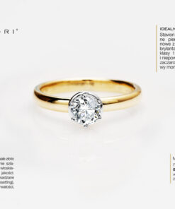 Alternative Ansicht von Exclusive | pierścionek zaręczynowy idealny - 0,50ct w złocie 750