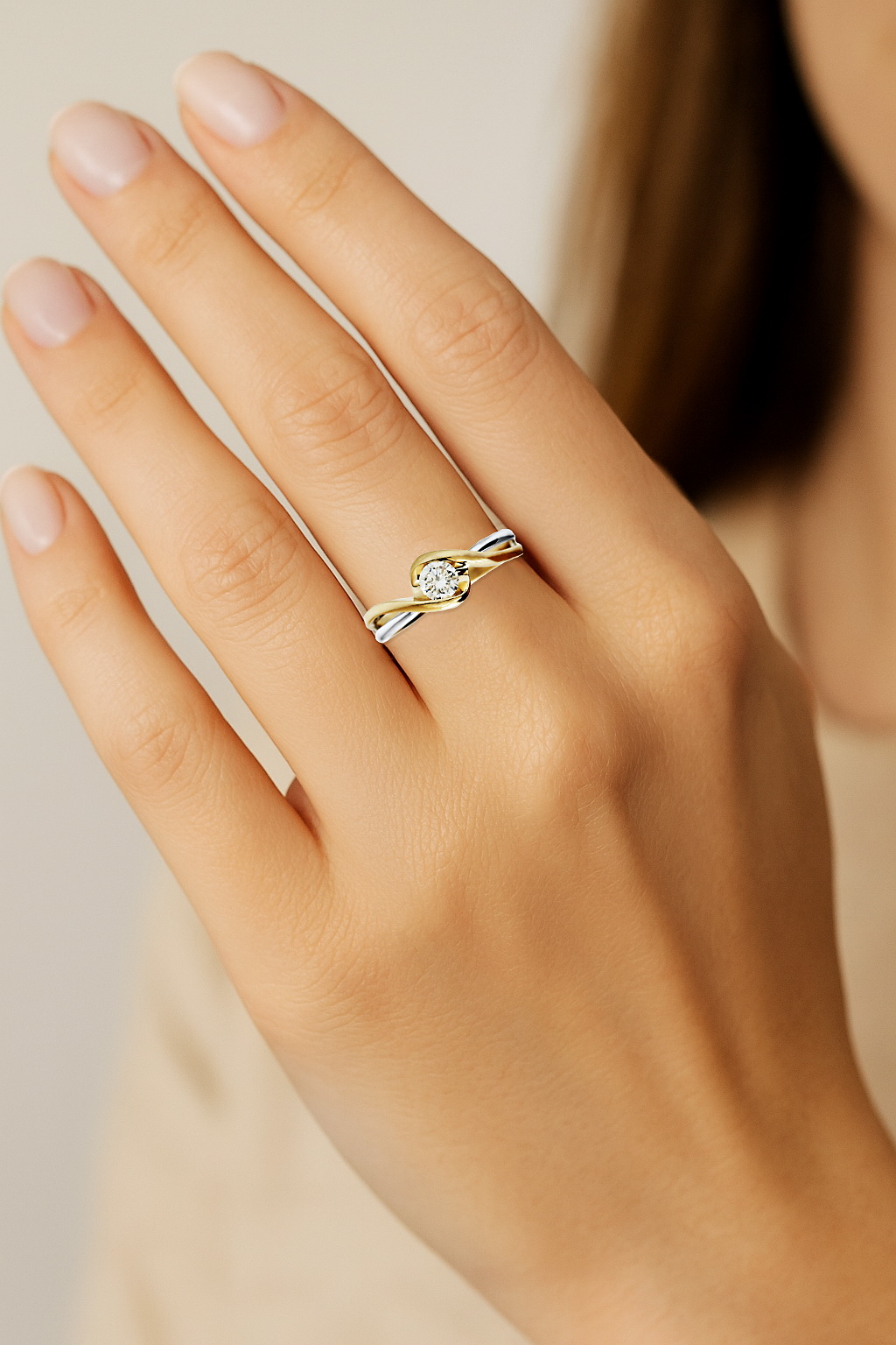 pierścionek zaręczynowy z brylantem 0,25ct - Image 11