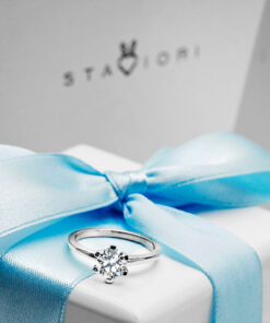 Alternativní pohled na Exclusive | klasyczny zaręczynowy 1ct w białym złocie 0,750