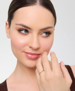 Alternatywny widok Pierścionek zaręczynowy z diamentem żółte złoto 585