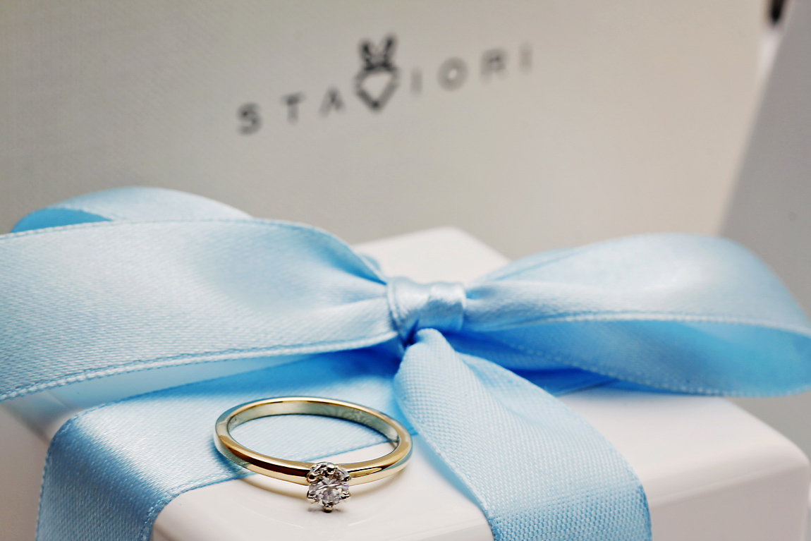 Staviori | Piękny klasyczny zaręczynowy pierścionek z brylantem 0,25ct G/Si1 - Image 10