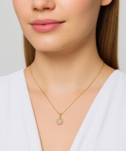 Alternatywny widok Wisiorek z żółtego złota z diamentami