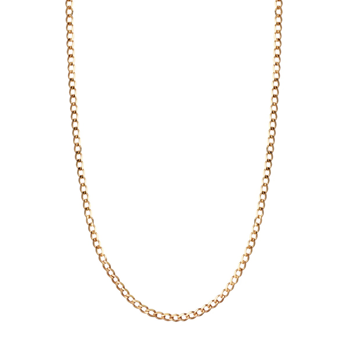 Złoty łańcuszek PANCERKA 2,1mm 333 45/50/60 cm - obrazek 2
