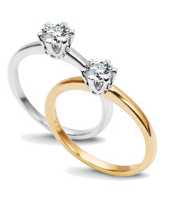 Exclusive |  Klasyczny pierścionek zaręczynowy z brylantem 0,50ct