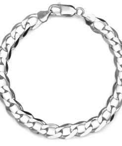 Srebrna bransoleta pancerka męska pełna - BMM5686