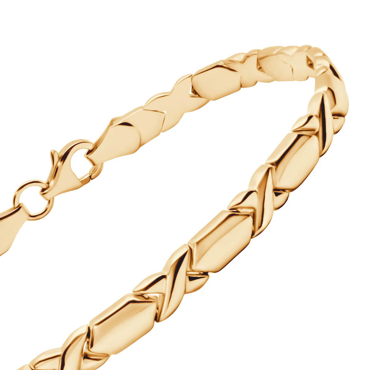 Złota bransoletka klasyczna w żółtym złocie próby 333 - Image 3