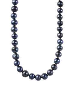 naszyjnik z czarnymi perłami