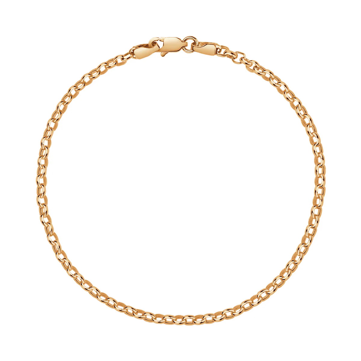 Złota bransoletka klasyczna w żółtym złocie próby 375