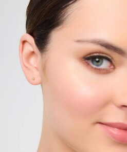 Alternatywny widok Srebrny pozłacany malutki kolczyk kuleczka 2mm | KS01688Y ( 1szt )