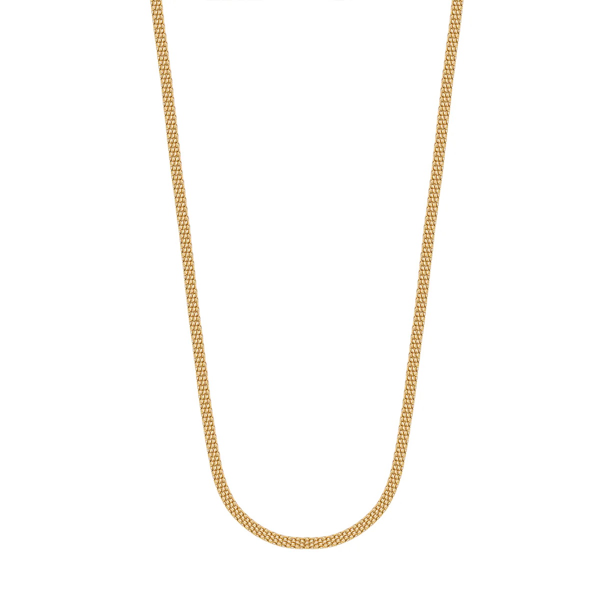 Srebrny pozłacany naszyjnik ładny i prosty | NSC6723Y