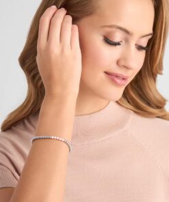 Alternatywny widok Bransoletka srebrna z hematytem i muszlą - BSN55490