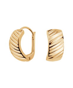 Złote kolczyki diamentowane z żółtego złota 333 - szarnir - KGX21315