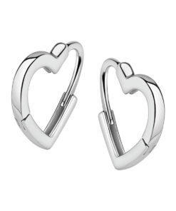 Kolczyki serca zamknięte srebro 0,925 | KJS56313