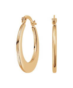 Złote kolczyki okrągłe z żółtego złota 333 - szarnir - KJX21313