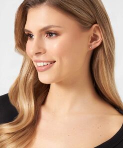 Alternatywny widok Kolczyki owalne basic 5mm | srebro pozłacane 925 - KS56303Y