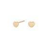 Kolczyki serca żółtego złota 585  KZC6692